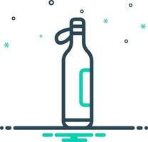 mix icon for bottle vector
