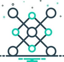 mix icon for nodes vector