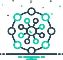 mix icon for hub vector