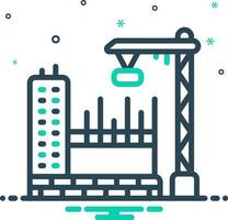 mix icon for reconstruction vector