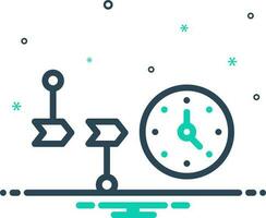 mix icon for timeline vector