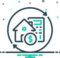 mix icon for refinance vector