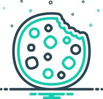 mix icon for  cookie vector