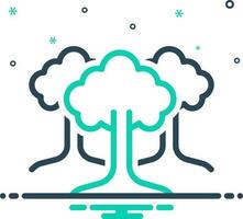 mix icon for trees vector