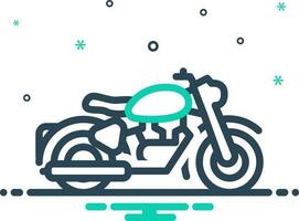 icono de mezcla para bicicleta vector