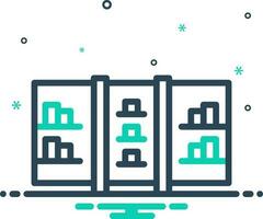 mix icon for partition vector