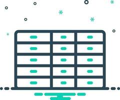 mix icon for units vector