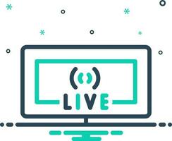 mix icon for streaming vector