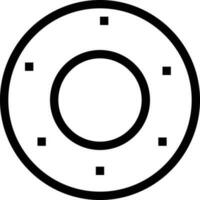ilustración de vector de donut en un fondo. símbolos de calidad premium. iconos vectoriales para concepto y diseño gráfico.