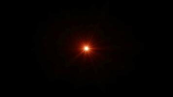 ciclo abstrato laranja vermelho Estrela rotação fundo video