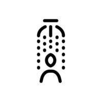 ducha icono vector. higiene ilustración signo. bañera símbolo. vector