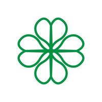 Clover leaves icon vector. Saint  Patrick Day illustration sign. leprechaun symbol or logo. vector