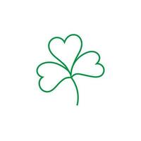Clover leaves icon vector. Saint  Patrick Day illustration sign. leprechaun symbol or logo. vector