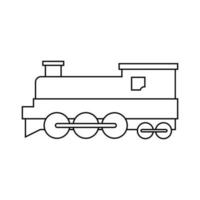niños tren icono vector. público transporte ilustración signo. ferrocarril símbolo. vector