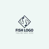 fish logo vector