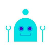 bot artificial intelligent system automation icon vector illustration