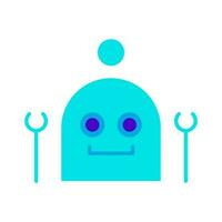 bot artificial intelligent system automation icon vector illustration