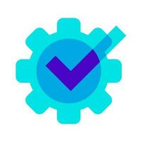 system verify checking automation icon vector illustration