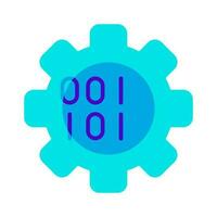 binary system automation icon vector illustration