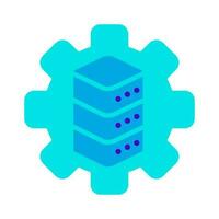 database system automation icon vector illustration