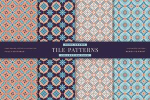 vintage tile pattern vector