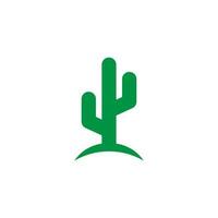 Ilustración de vector de plantilla de logotipo de cactus