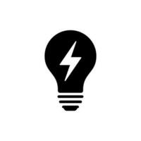 energy bulb vector icon