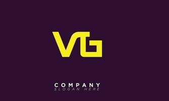 vg alfabeto letras iniciales monograma logo gv, v y g vector