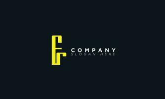 FR Alphabet letters Initials Monogram logo RF, F and R vector