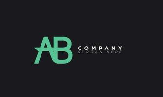 AB Alphabet letters Initials Monogram logo BA, A and B vector