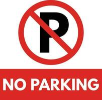 no car sign .no parking traffic sign . car prohibition sign . vector  illustration 23581982 Vector Art at Vecteezy