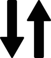 two way road sign vector . double arrow icon