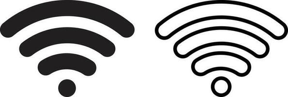 Wifi icono conjunto vector . señal icono. inalámbrico icono . conexión firmar