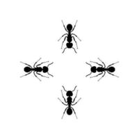 Colony of the Ant Silhouette for Art Illustration, Logo, Pictogram, Website, or Graphic Design Element. Vector Illustration