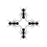 Colony of the Ant Silhouette for Art Illustration, Logo, Pictogram, Website, or Graphic Design Element. Vector Illustration