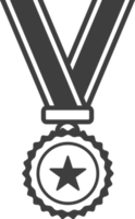 Transparent medal for success and achievements for winning victory at a contest or competition. png