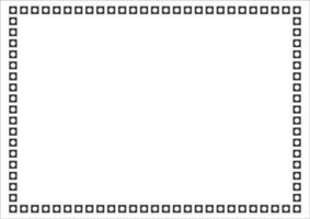 Frame and border isolated vector. Black outline on white bakcground template. vector
