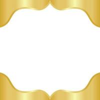 Golden Wave Template Design vector