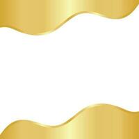 Golden Wave Template Design vector