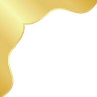 Golden Wave Template Design vector