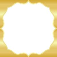 Golden Wave Template Design vector