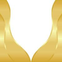 Golden Wave Template Design vector