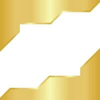 Golden Hexagon Template Design vector