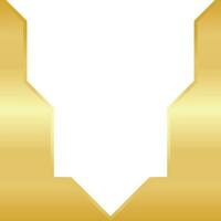 Golden Hexagon Template Design vector