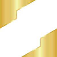 Golden Hexagon Template Design vector