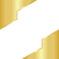 Golden Hexagon Template Design vector