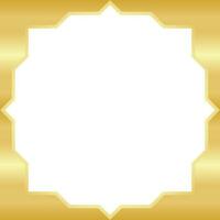 Golden Hexagon Template Design vector