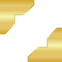 Golden Hexagon Template Design vector