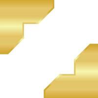 Golden Hexagon Template Design vector