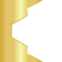 Golden Hexagon Template Design vector